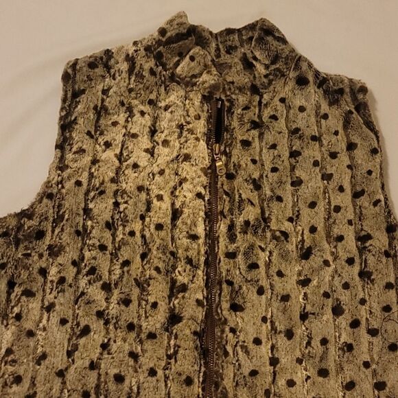 Baxis and Baxis los angeles leopard print vest size medium - Picture 2 of 8